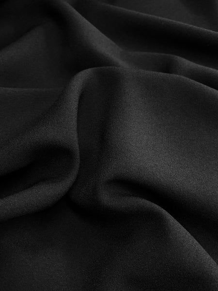 RV-9046W JET BALCK 2-PLY VISCOSE BLEND CREPE. ITALY