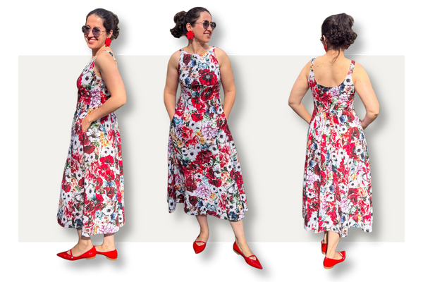 LI-9271W DIGITAL FLORAL PRINT LINEN COTTON POPLIN. ITALY