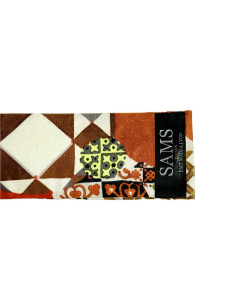 SB-1003 “BOHO CHIC" - DESIGNER SILK SLAP BRACELET "SAMS MAISON" - MADE IN FRANCE
