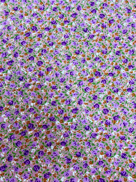 RVK-9236W LIBERTY-INPISRED FLOWER PRINT VISCOSE KNIT. ITALY