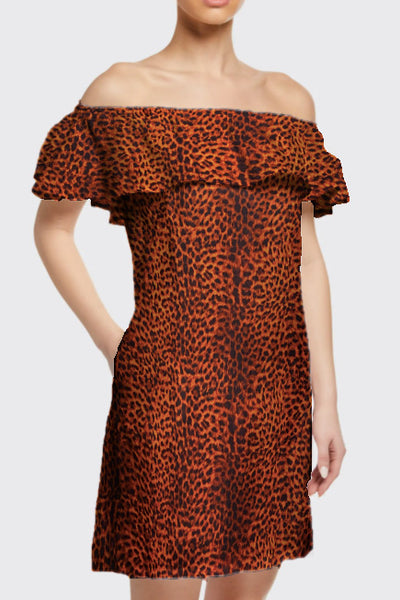 RV-7918W LEOPARD PRINT VISCOSE TWILL. ITALY