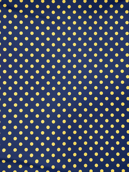 CP-7929W POLKA DOTS PRINT COTTON POPLIN. A CUT OF 1 YARD. ITALY.