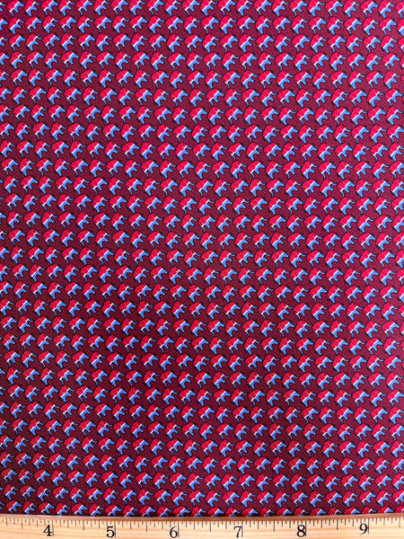 S-9243W ELEPHANT DESIGN TIE SILK. ITALY