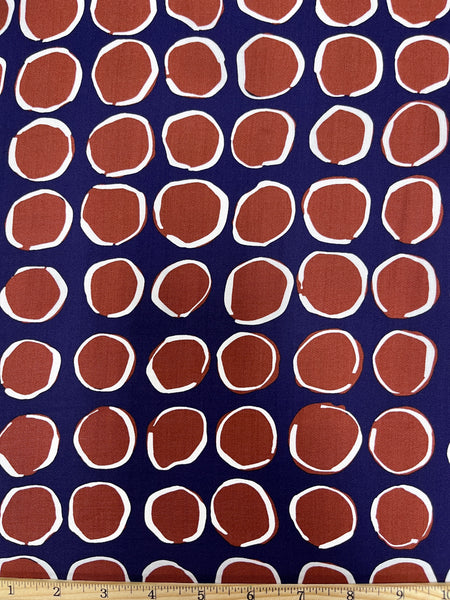 RV-7821W DOTTED PRINT VISCOSE CHALLIS. ITALY