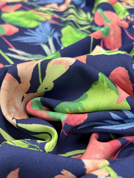 RV-7925W TROPICAL PRINT VISCOSE CHALLIS. ITALY