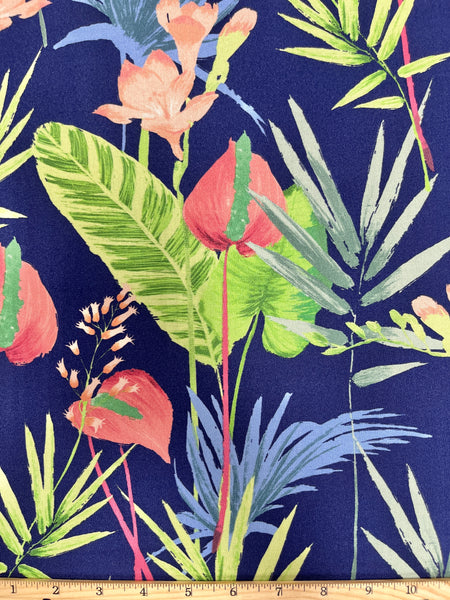 RV-7925W TROPICAL PRINT VISCOSE CHALLIS. ITALY