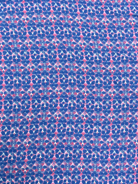 RV-9045W-B ABSTRACT DOTTED PRINT VISCOSE CHALLIS. ITALY.