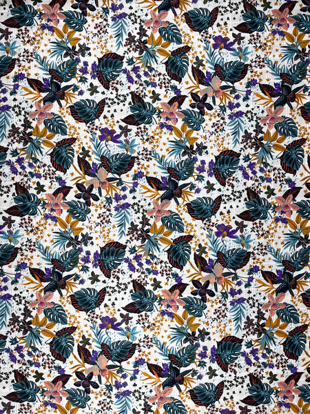 CP-8084W FINE TEXTURE PRINTED COTTON BATISTE. ITALY.