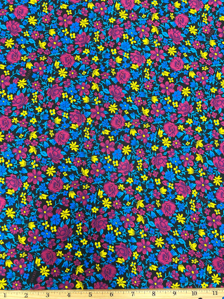 PL-7854W  DESIGNER SIGNATURE PRINT POLY CREPE. VERSACE. ITALY