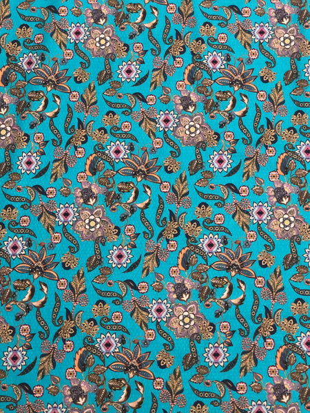 CP-7855W FLORAL PRINT FINE COTTON JACQUARD. ITALY