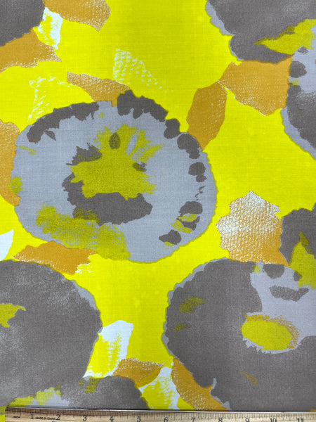 RV-9206W-A ABSTRACT FLORAL PRINT VISCOSE MAROCAIN. ITALY