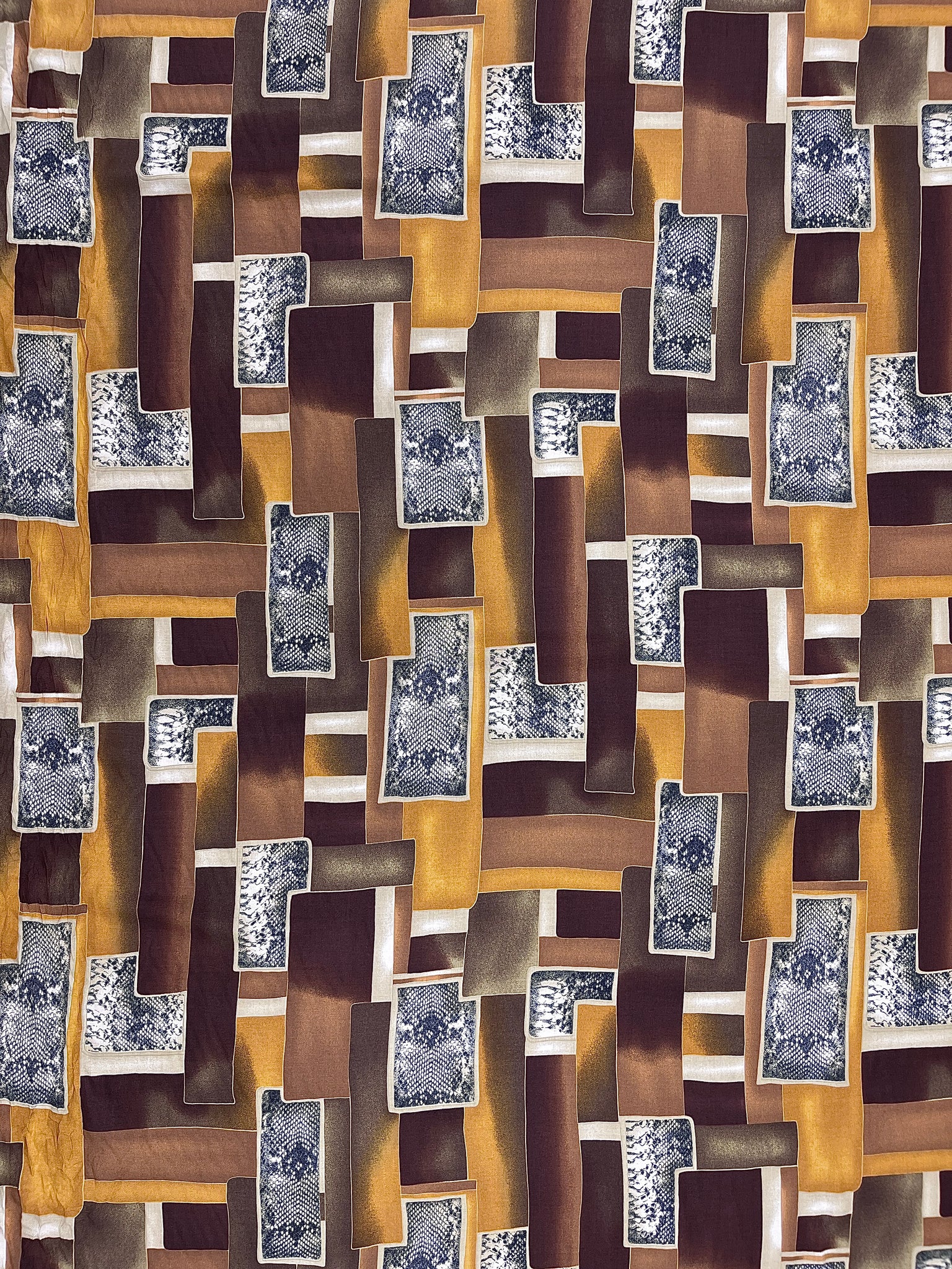 RV-7902W-B CUBIST ART RAYON VISCOSE. ITALY – Elliott Berman Textiles