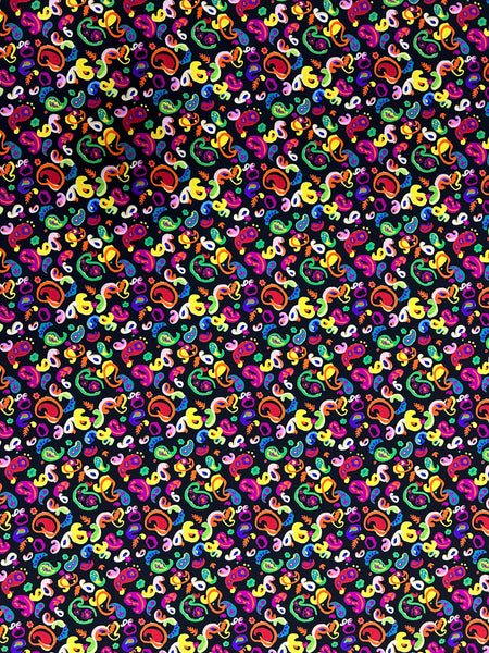 S-8020W-C DESIGNER PAISLEY PRINT FINE CRINKLED SILK. ETRO. ITALY