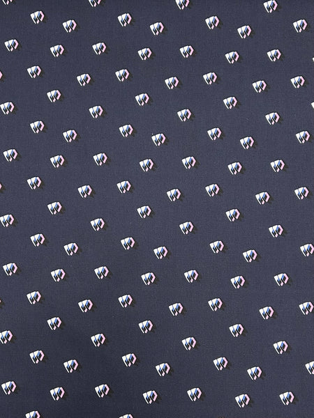 CP-9014W DESIGNER PRINTED COTTON DENIM. KENZO. ITALY