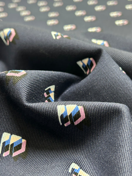 CP-9014W DESIGNER PRINTED COTTON DENIM. KENZO. ITALY