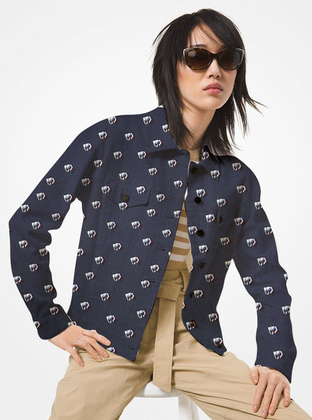 CP-9014W DESIGNER PRINTED COTTON DENIM. KENZO. ITALY