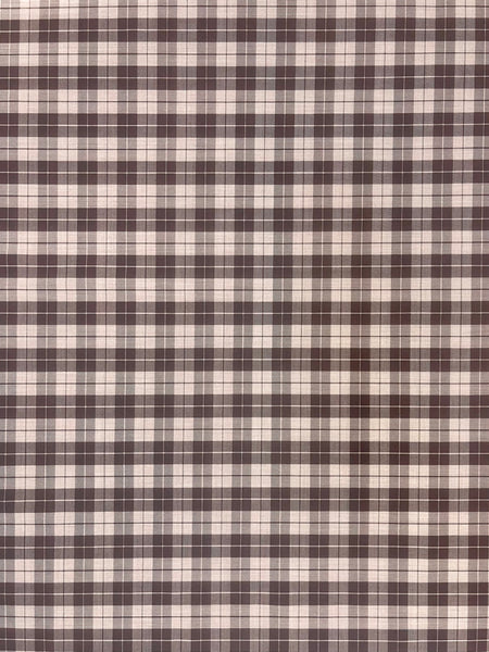 WC-8080W DESIGNER REVERSIBLE MEDIUM WEIGHT STRETCH PLAID WOOL. BALENCIAGA. ITALY.