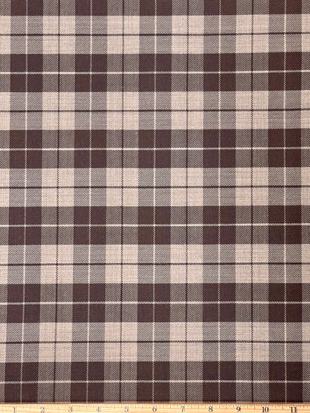 WC-8080W DESIGNER REVERSIBLE MEDIUM WEIGHT STRETCH PLAID WOOL. BALENCIAGA. ITALY.