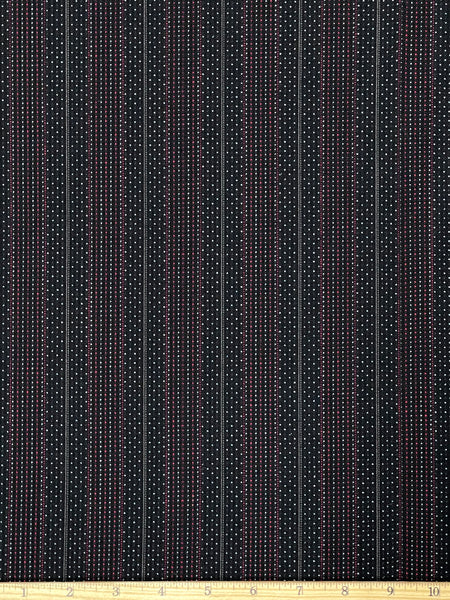 WC-8081W DESIGNER WOVEN DOT DESIGN WOOL SUITING. GUCCI.  ITALY.