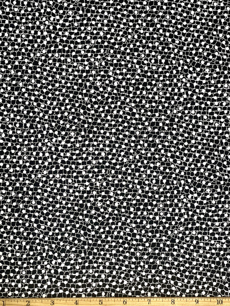 CP-9028W-B  SMALL DOT PRINT STRETCH COTTON TWILL. ITALY.