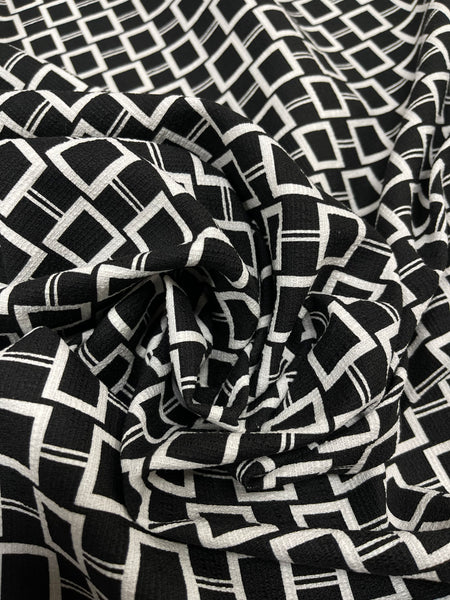 CP-9029W SQUARE PRINT STRETCH COTTON TWILL. ITALY.
