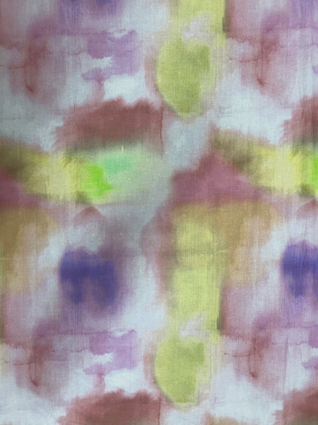 CP-9026W PASTEL TIE-DYE PRINT COTTON LAWN. ITALY.