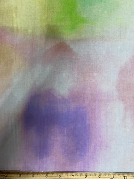 CP-9026W PASTEL TIE-DYE PRINT COTTON LAWN. ITALY.