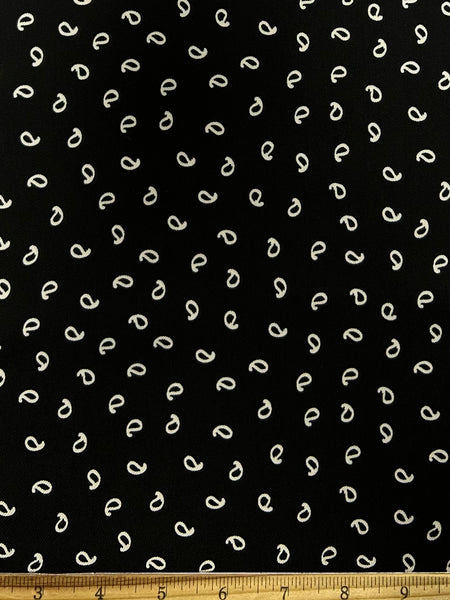 RV-9036W DESIGNER SMALL PAISLEY PRINT ECOVERO VISCOSE TWILL. THE KOOPLES. ITALY.