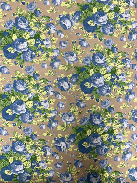 CP-9025W ROSE PRINT COTTON LAWN. ITALY.