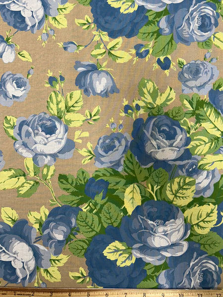 CP-9025W ROSE PRINT COTTON LAWN. ITALY.