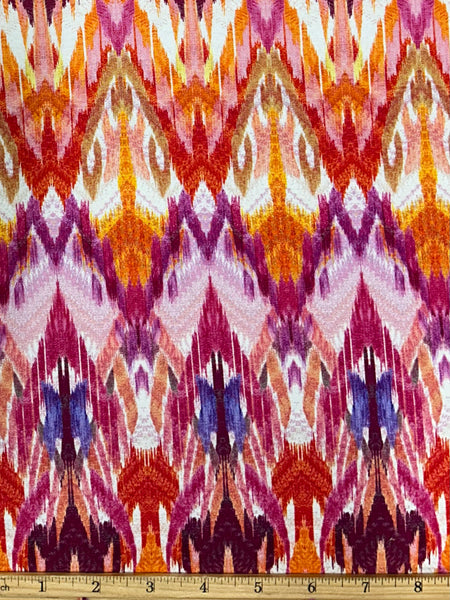 RVK-9233W ABSTRACT ZIGZAG PRINT VISCOSE KNIT. ITALY