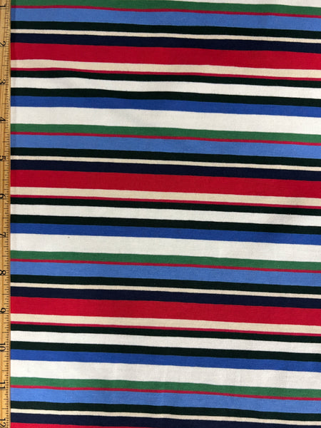 CK-9127W DESIGNER STRIPE PRINT COTTON KNIT. GALLO. ITALY