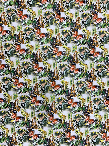 CP-9039W-B BUTTERFLY PRINT COTTON LAWN. ITALY