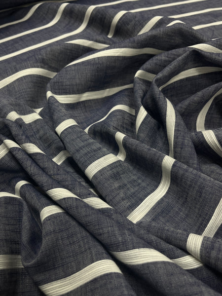 LI-9190W MIDNIGHT STRIPE LINEN. ITALY