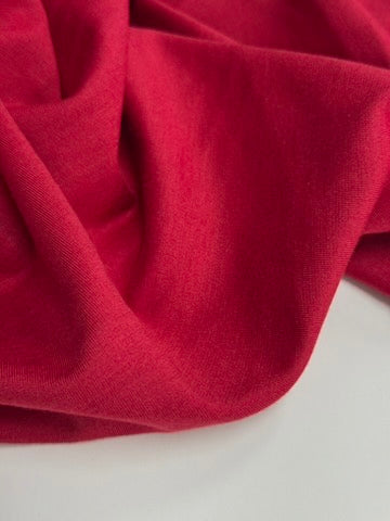 PNK-9279W DESIGNER CRANBERRY RED COTTON VISCOSE PONTE KNIT. MAX MARA. ITALY
