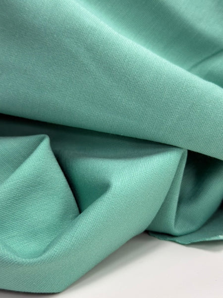 PNK-9278W-D DESIGNER BRIGHT AQUA COTTON VISCOSE PONTE KNIT. MAX MARA. ITALY