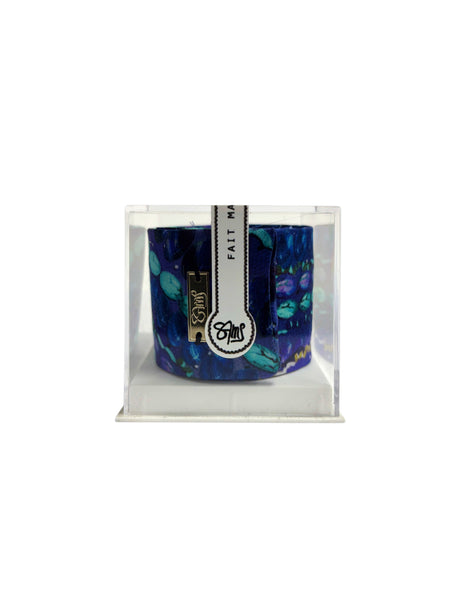 SB-1001 “INKA" - DESIGNER SILK SNAP BRACELET "SAMS MAISON" - MADE IN FRANCE