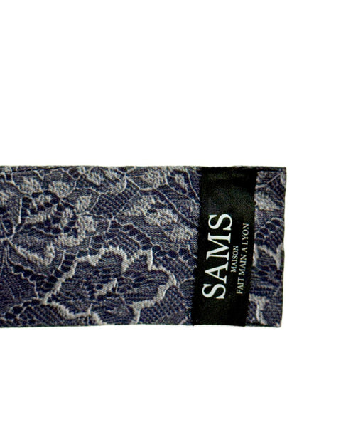 SB-1002 “MONOCHROME" - DESIGNER SILK SLAP BRACELET "SAMS MAISON" - MADE IN FRANCE