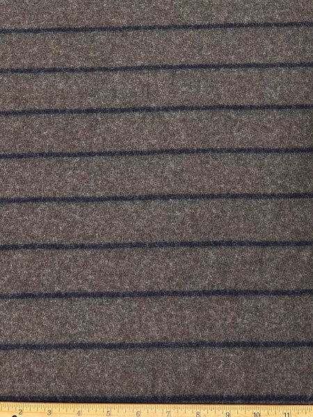 WC-9294W DESIGNER STRIPED FINE BOILED WOOL KNIT. GALLO. MADE IN ITALY.