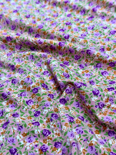 RVK-9236W LIBERTY-INPISRED FLOWER PRINT VISCOSE KNIT. ITALY