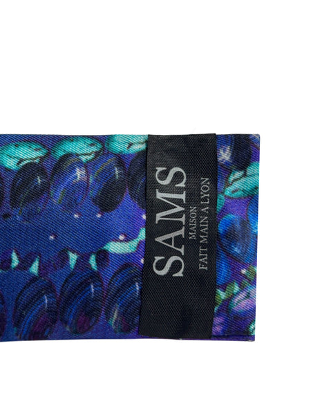SB-1001 “INKA" - DESIGNER SILK SNAP BRACELET "SAMS MAISON" - MADE IN FRANCE