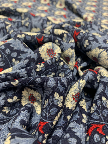 RV-9103W LIBERTY INSPIRED PRINT TEXTURED 2-PLY VISCOSE GAUZE. ITALY