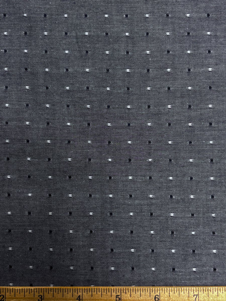 CD-9092W REVERSIBLE SWISS DOT LOOK COTTON CHAMBRAY. ITALY