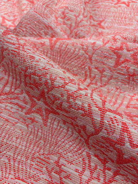 MB-7202W-A METALLIC CORAL REEF DESIGN JACQUARD. FRANCE