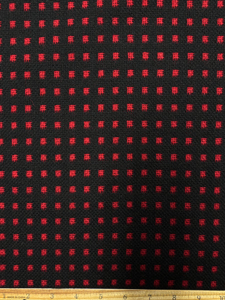 WC-9299W DOUBLE FACED CHECK DESIGN JACQUARD WOOL COATING. MADE IN ITALY.