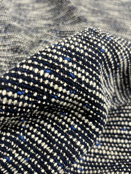 MB-9157W DESIGNER PEARL-STRAND DESIGN STRETCH BOUCLE JACQUARD. HUGO BOSS. ITALY