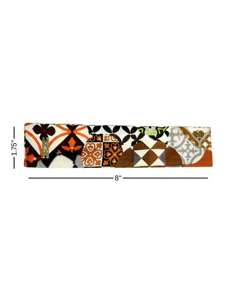 SB-1003 “BOHO CHIC" - DESIGNER SILK SLAP BRACELET "SAMS MAISON" - MADE IN FRANCE