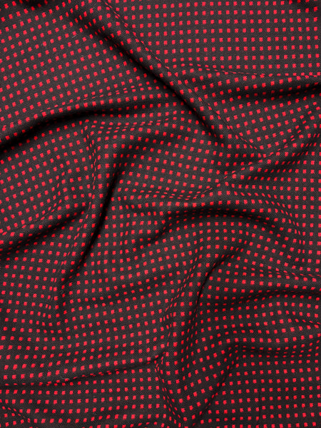 WC-9299W DOUBLE FACED CHECK DESIGN JACQUARD WOOL COATING. MADE IN ITALY.