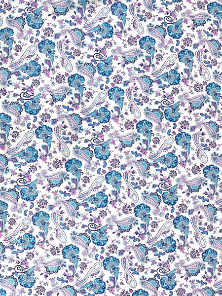 CP-7959W PAISLEY PRINT STRETCH COTTON SATEEN. ITALY