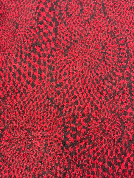 WC-9295W ABSTRCAT DESIGN FLAT JACQUARD TEXTURE REVERSIBLE BOILED WOOL. MADE IN ITALY.